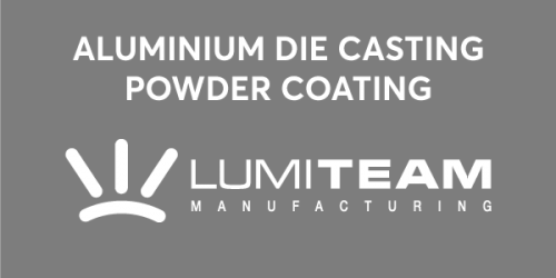 Aluminium die casting. Powder coating.